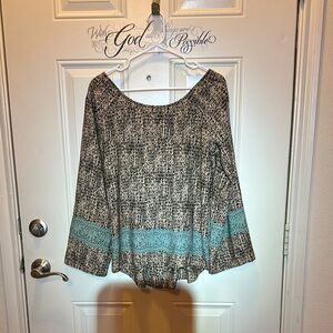 Lime & Chili tunic top / Size -measurements in pics / no tag‎ / Box 30-34